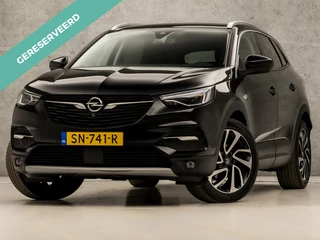 Opel Grandland X 1.2 Turbo Ultimate Sport Automaat (APPLE CARPLAY, GROOT NAVI, LEDER, STUUR/STOELVERWARMING, SPORTSTOELEN, 360 CAMERA, GETINT GLAS, LED KOPLAMPEN, TREKHAAK, NIEUWSTAAT)
