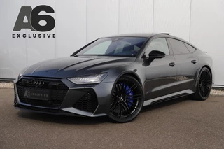 Audi RS7 4.0 TFSI RS 7 Sportback Quattro 750PK 23 inch Velgen Downpipes Ceramic B&O High End Alcantara Hemel Dynamic Plus Pack 4-wiel Sturing Softclose Stoelverkoeling Panoramadak Laser LED HUD 360 Camera Full Options! Nieuwstaat!