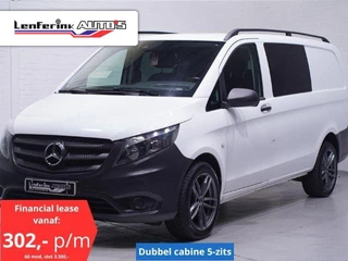 Mercedes Benz Vito 116 CDI 163 pk Dubbel Cabine Automaat Lang Navi, Dode Hoek & Lane Assist, Camera Cruise Control, PDC V+A