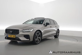 Volvo V60 2.0 T6 Recharge AWD R-Design | S/K-dak | HUD | Harman/Kardon | Elek. Trekhaak | Memory | Stoel-stuur verw. | Bliss | Nav+App.Connect | Elek. Klep V 