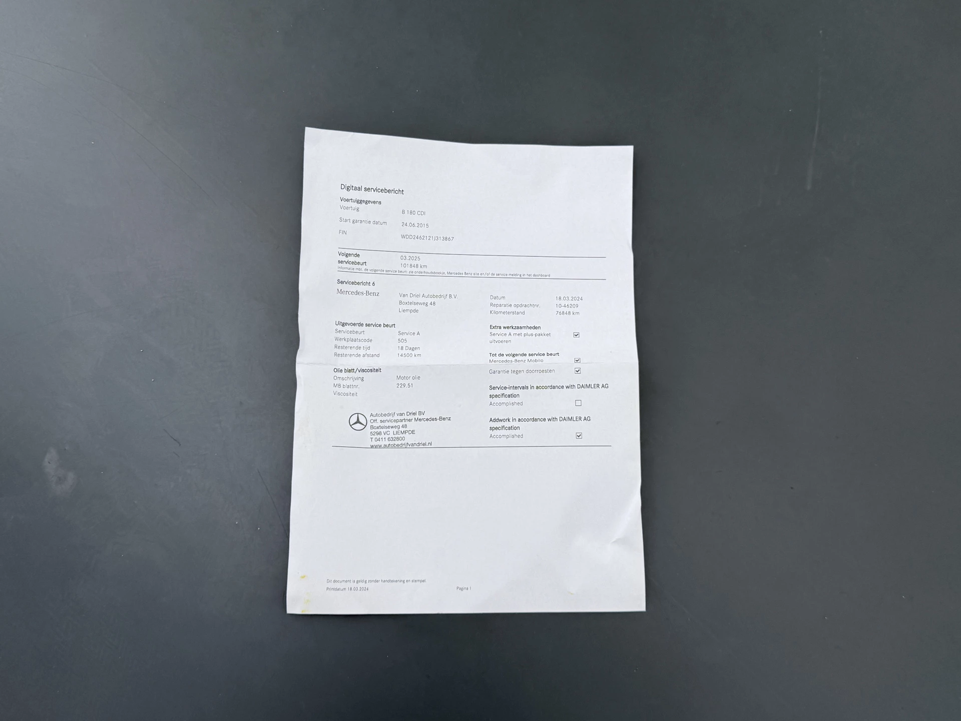 Hoofdafbeelding Mercedes-Benz B-Klasse