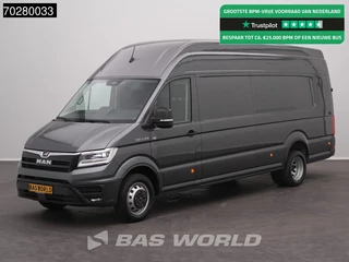 MAN TGE 5.160 XXL Automaat Dubbellucht L5H4 ACC LED Navi Airco Cruise Camera Parkeersensoren v+a Euro6 L5 XL Airco