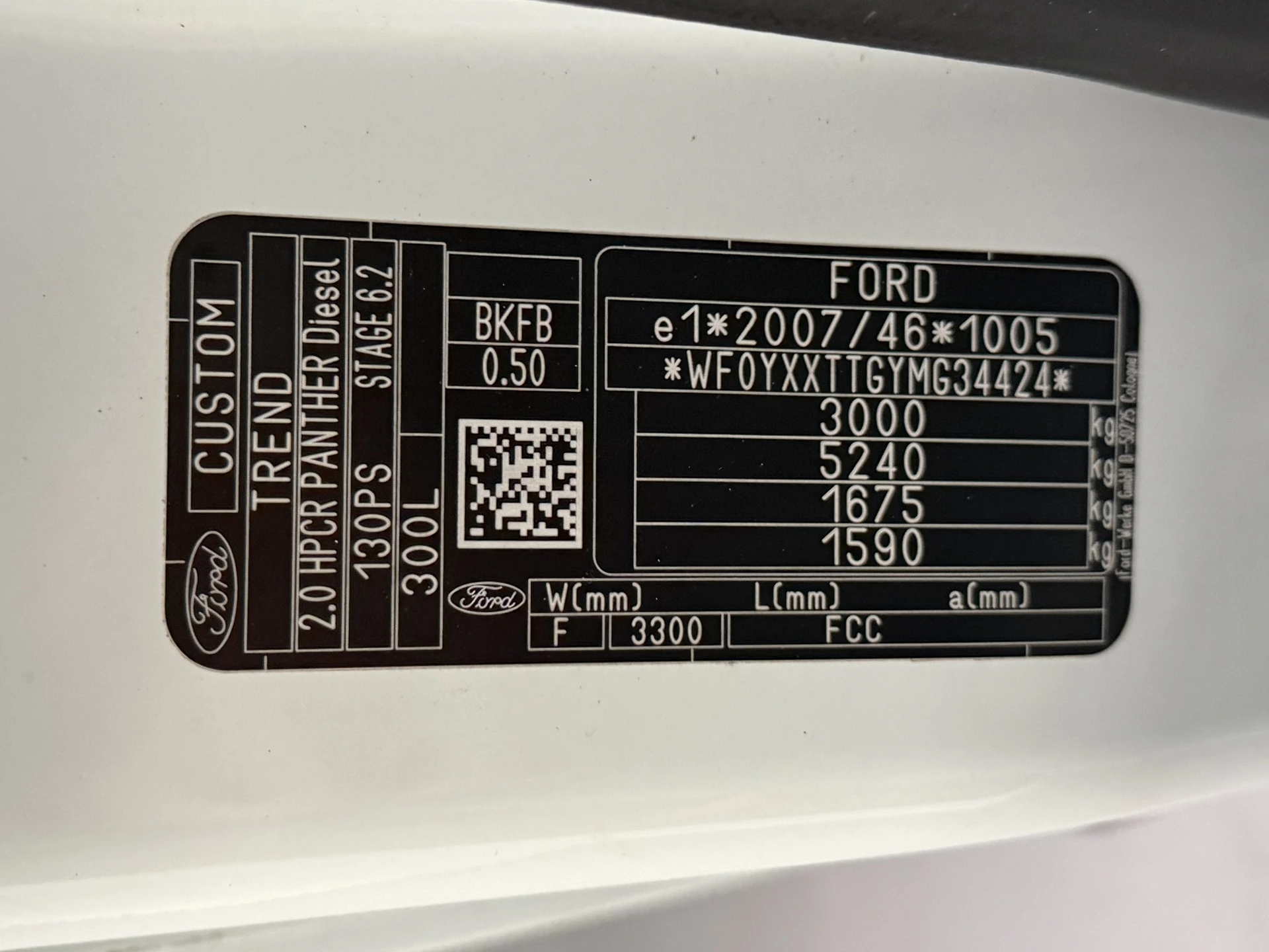 Hoofdafbeelding Ford Transit Custom