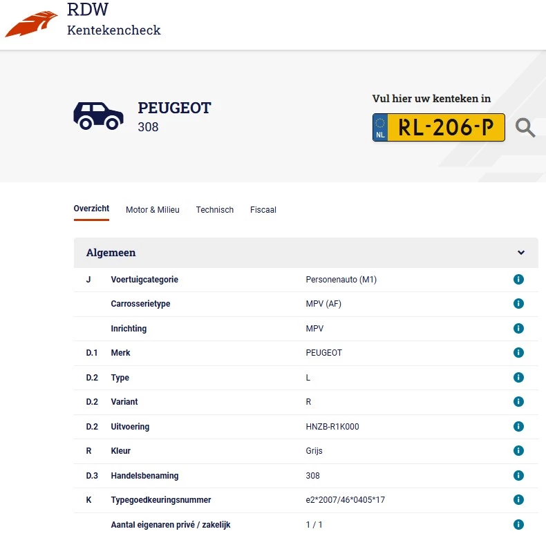 Hoofdafbeelding Peugeot 308