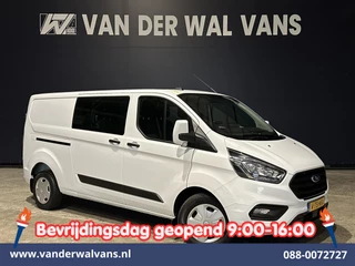 Ford Transit Custom 2.0 TDCI 131pk L2H1 Dubbele Cabine Euro6 Airco | 6-Zits | Navigatie | LED | Apple Carplay | Cruisecontrol Android Auto, Parkeersensoren, Stoelverwarming, Verwarmde voorruit, 2800kg trekvermogen