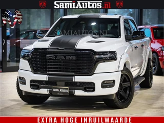 Dodge Ram 1500 GEEN MEERPRIJS | ALL IN | HELLCAT WHEELS | WIDE BODY | Laramie Night | 420Pk 636 Nn | Extra Groot Scherm + Passagiers Scherm | Comfortabele Dubbele Cabine met Royale 5 Zitplaatsen | Nu Leverbaar uit Voorraad | Voorraad Nr 2223 - 5047