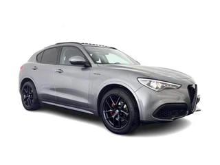 Alfa Romeo Stelvio 2.0 T Veloce AWD B-Tech Business Edition Aut. *PANO | LEATHER | XENON | ADAPTIVE-CRUISE | MEMORY-PACK | BLIND-SPOT | HEATED-SPORTSEATS | CAMERA | DAB+ | KEYLESS | SHIFT-PADDLES | PRIVACY-GLASS | NAVI-FULLMAP | TOWBAR | 20''