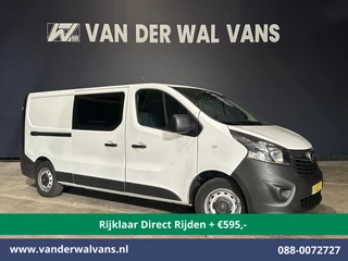 Opel Vivaro 1.6 CDTI 122pk L2H1 *Rijklaar Direct Rijden* Dubbele Cabine Euro6 Airco | Camera | Trekhaak | LED | 5-Zits Cruisecontrol, Bluetooh-telefonie