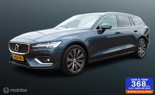 Volvo V60 2.0 B4 Inscription 200 pk, Leer, Memory, stoel + stuur verwarming, Adaptief Cruis, Camera, Full Led, Clima,18 inch Lmv, Donker glas.