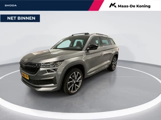 Skoda Kodiaq 1.5 TSI 150pk DSG Sportline Business · Panoramadak · Camera · Matrix LED · Inklap. Trekhaak · Elek. Voorstoel + Geheugen · 20"Velgen · Garantie t/m 14-02-2028 of 100.000km