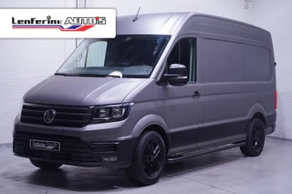 Volkswagen Crafter 2.0 TDI 140 pk L3H3 Navi, Camera, 18" LMV Trekhaak 3.000 kg, Grijs Wrap, Sidebars, 3-Zits