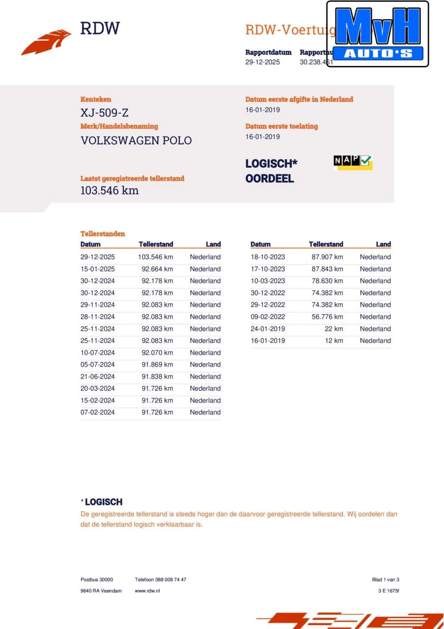Hoofdafbeelding Volkswagen Polo