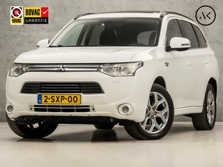 Mitsubishi Outlander 2.0 PHEV Deluxe 203Pk Automaat (SCHUIFDAK, NAVIGATIE, CAMERA, LEDER, ELEK SPORTSTOELEN, TREKHAAK, GETINT GLAS, NIEUWSTAAT)