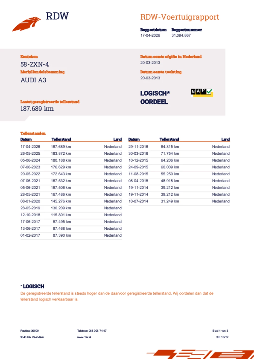Hoofdafbeelding Audi A3