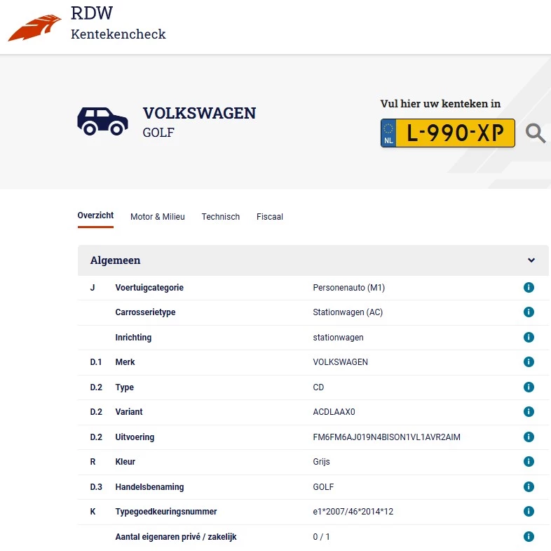 Hoofdafbeelding Volkswagen Golf