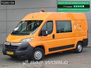 Hoofdafbeelding Citroën Jumper Citroën Jumper 130PK Dubbel Cabine L2H2 Airco Cruise Camera Tankinstallatie Euro6 DC Doka Mixto 5m3 Trekhaak Cruise control