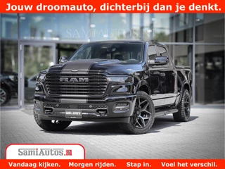 Dodge Ram 1500 Laramie Night | Face Lift | 420Pk 636 Nn | Extra Groot Scherm + Passagiers Scherm | Comfortabele Dubbele Cabine met Royale 5 Zitplaatsen | BPM vrij | Nu Leverbaar uit Voorraad | Voorraad Nr  2220 - 5039