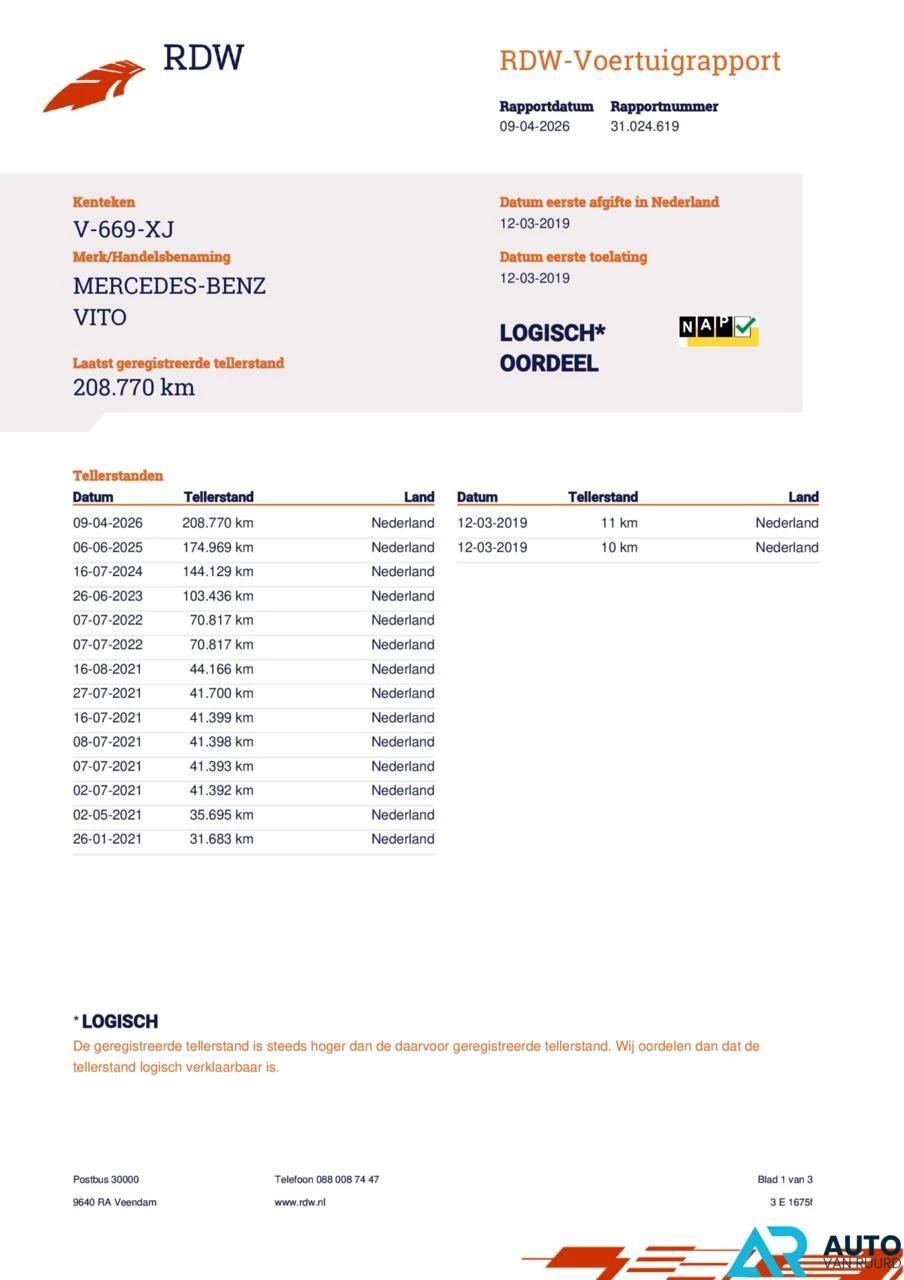 Hoofdafbeelding Mercedes-Benz Vito