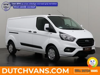 Ford Transit Custom 2.0TDCi 130PK Lang | Achterdeuren | Airco | Cruise | 3-Persoons | Betimmering