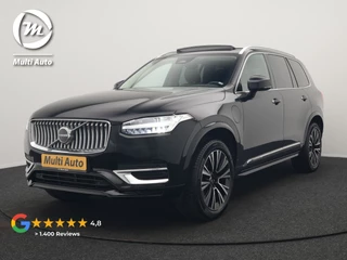 Volvo XC90 T8 Recharge AWD Plus Bright LONG RANGE Plug In Hybrid 7 Persoon 456pk Dealer O.H PHEV | Trekhaak Af Fabriek | Panodak | Adaptive Cruise | Camera | Lederen Sportstoelen Memory & Verwarmd | Pilot Assist | Blis | Keyless | Apple Carplay | Navigatie | Virtual | DAB |