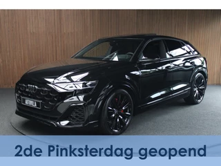 Audi Q8 60 TFSI e quattro 360° HUD B&O Panodak ACC Leer 23'' LM velgen Memory Climate voor en achter PDC (NIEUW!)  Fabrieksgarantie: t/m 2029!
