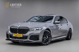 BMW 7-serie 745e M-Sport I Laser I Panorama I H&K I Individual I Dravitgrau I HuD I 360° I Dealer-onderhouden