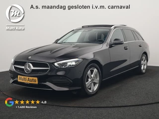 Mercedes-Benz C-Klasse Estate 300 e Avantgarde Plug In Hybrid 313pk Dealer O.H. PHEV | Panodak | 360 Camera | Lederen Sportstoelen & Stuur Verwarmd | Sfeerverlichting | Apple Carplay | Blis | Navigatie | Cruise Control | Virtual | DAB |