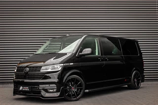 Volkswagen TRANSPORTER 2.0 TDI L2H1 150PK BULLI DC DUBBEL CABINE / LEIGHTONVANS BODYKIT / FULL OPTINS / LEDER / FULL BLACK / APPLE