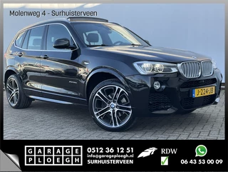 Hoofdafbeelding BMW X3 BMW X3 xDrive35D 313pk High Executive M-sport Pano.dak HUD Leder Led Memory VOL!