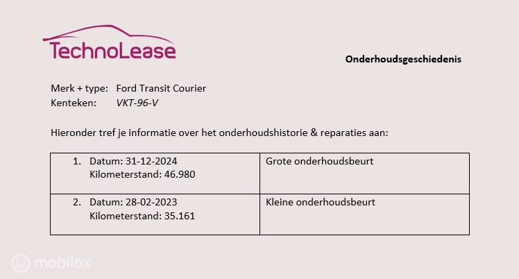 Hoofdafbeelding Ford Transit Courier