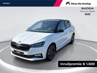 Hoofdafbeelding Škoda Fabia Škoda Fabia Monte Carlo 1.0 TSI 70 kW / 95 PK Hatchback 5 vers | 17'' Lichtmetalen Velgen | Verwarmbare voorstoelen | 1500,- inruilvoordeel!!