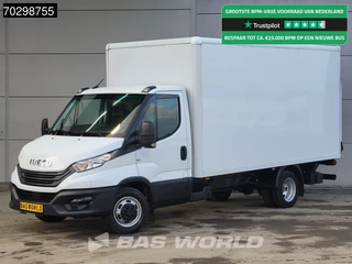 Iveco Daily 35C16 Laadklep Dubbellucht Bakwagen 160PK 3,5t Trekgewicht Airco Euro6 Meubelbak Koffer Airco