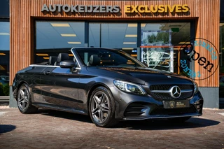 Hoofdafbeelding Mercedes-Benz C-Klasse Mercedes-Benz C-klasse Cabrio 200 AMG Line Airscarf Burmester Multibeam LED Stoelverw. Navigatie 18''LM