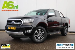 Ford Ranger 2.0 EcoBlue Limited Super Cab 170PK Trekhaak Automaat Navigatie Achteruitrijcamera Carplay android Climate Cruise Control 18 inch LMV