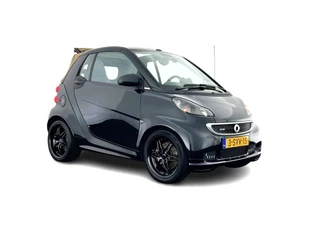 smart Fortwo cabrio Electric drive Brabus Black-Edition 18 kWh {SOH-99%} Aut. *NAVI-FULLMAP | LEATHER | AIRCO | HEATED-SPORTSEATS | CRUISE | SHIFT-PADDLES  | AIRSCARF | 16'' ALU*