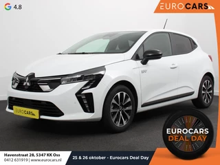 Hoofdafbeelding Mitsubishi Colt Mitsubishi Colt 1.6 HEV Automaat Intense Navigatie d.m.v. Apple Carplay/Android Auto Camera Climate Control Cruise Control Lichtmetalen velgen Extra Getint Glas Digitale Cockpit