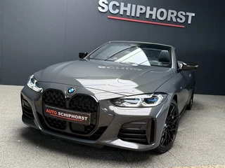 Hoofdafbeelding BMW 4 Serie BMW 4 Serie Cabrio M440I laser/acc/head-up/dravitgrau/harmankardon/trekhaak