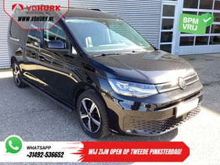 Volkswagen Caddy Cargo Maxi 2.0 TDI 125 pk DSG Aut. Black Edition LED/ Adapt.Cruise/ Standkachel/ Stoelverw./ Leder/ Carplay/ Navi/ LMV/ Sidebars/ Trekhaak/ Airco