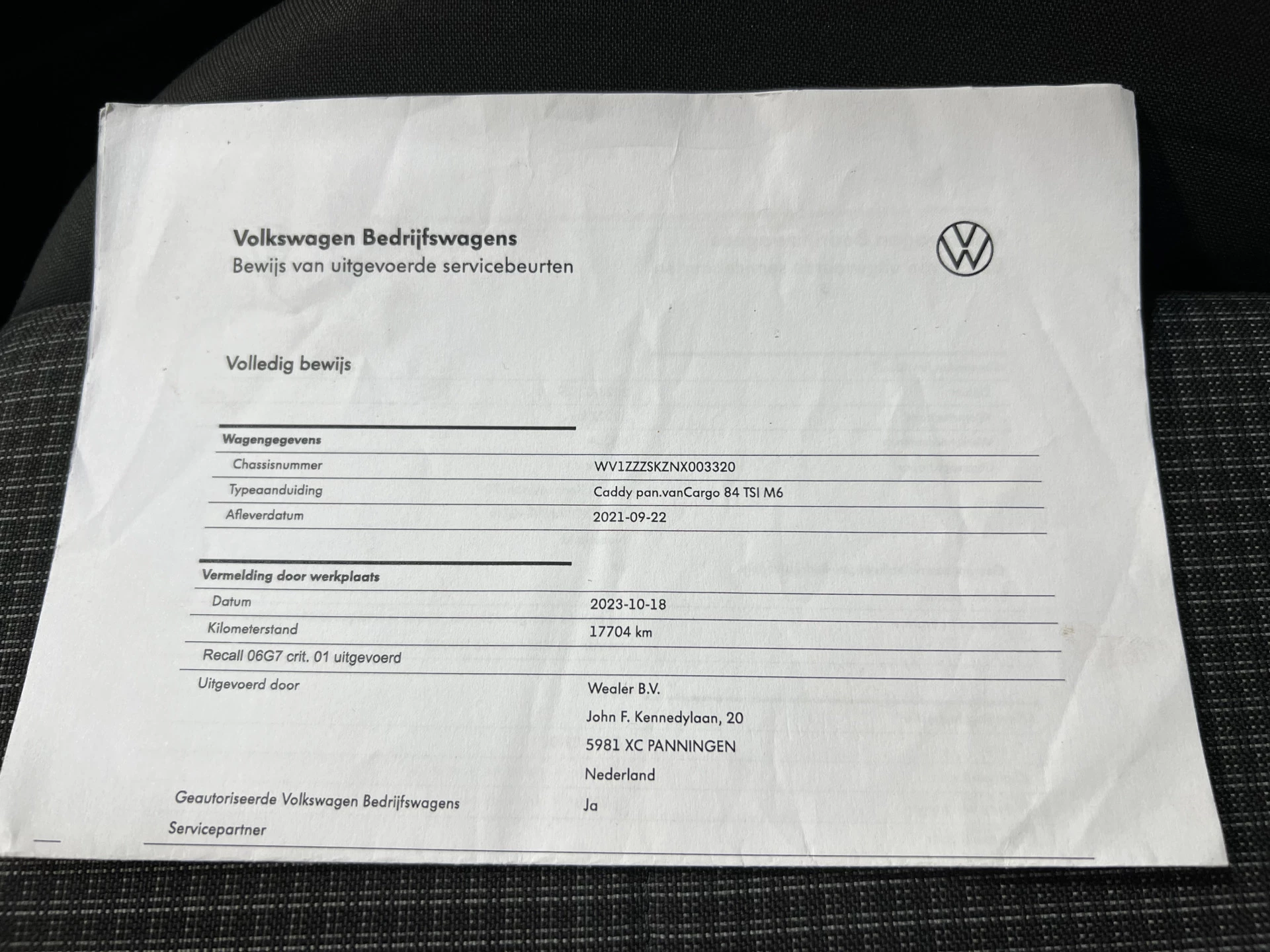 Hoofdafbeelding Volkswagen Caddy