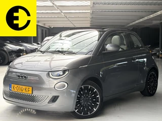 Fiat 500 C La Prima 42 kWh | Elektrische open dak | Wit leer | Applecarplay/Androidauto