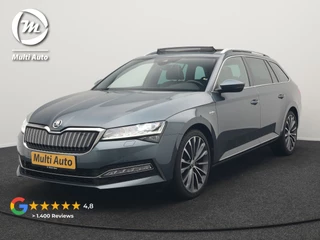Škoda Superb Combi 1.4 TSI iV Laurin & Klement Plug In Hybrid 218pk Dealer O.H PHEV | Panodak | Trekhaak af Fabriek | Adaptive Cruise | Lederen Sportstoelen Memory & Venilatie | Camera | Chrystal LED | 19"L.M | Virtual |