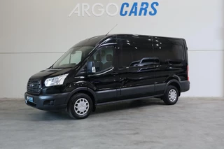 Ford TRANSIT 330 2.0 TDCI L2/H2 CAMERA AIRCO CRUISE CONTROL NAVI TREKHAAK PDC 170PK ZWART LEASE V/A € 122,- p.m. INRUIL MOGELIJK