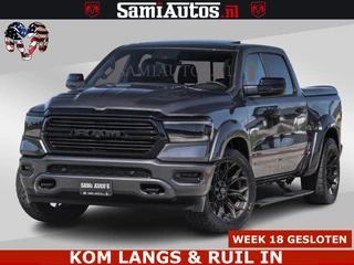 Dodge Ram Pick-Up HULK PACK | 360 CAMERA | ADAPTIVE CRUSE | PANODAK | VOLLE UITVOERING | LARAMIE NIGHT | 5.7 V8 HEMI 402PK 4x4 | CREWCAB 5 PERSOONS | GRIJSKENTEKEN | Granite Crystal Metallic Mijn Voorraad Nr 1998 - 24130