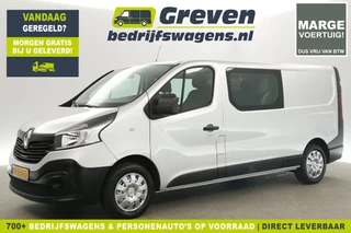 Renault Trafic 1.6 dCi L2H1 Marge | Dubbele Cabine 5 Persoons Airco Cruise Navi Parkeersensoren Elektrpakket