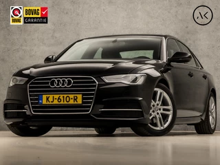 Audi A6 Limousine 1.8 TFSI S-Line Sport 191Pk Automaat (2X S-LINE, LOGISCH NAP, NAVIGATIE, CLIMATE, LEDER, XENON, SPORTSTOELEN, PARKEERSENSOREN, CRUISE, NIEUWE APK, NIEUWSTAAT)