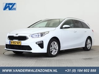 Kia Ceed Sportswagon 1.4 T-GDi 141pk Automaat DynamicPlusLine ECC APC-NAVI LMV ZWART/GRIJS.STOF CHROOM D.GLAS PDC+CAMERA TREKHAAK