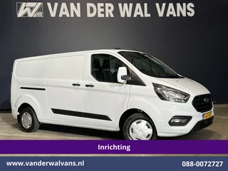 Ford Transit Custom 2.0 TDCI L2H1 Inrichting Euro6 Airco | Navigatie | Camera | LED | Cruisecontrol Parkeersensoren, Verwarmde voorruit, Stoelverwarming, Bijrijdersbank, 2800kg trekvermogen