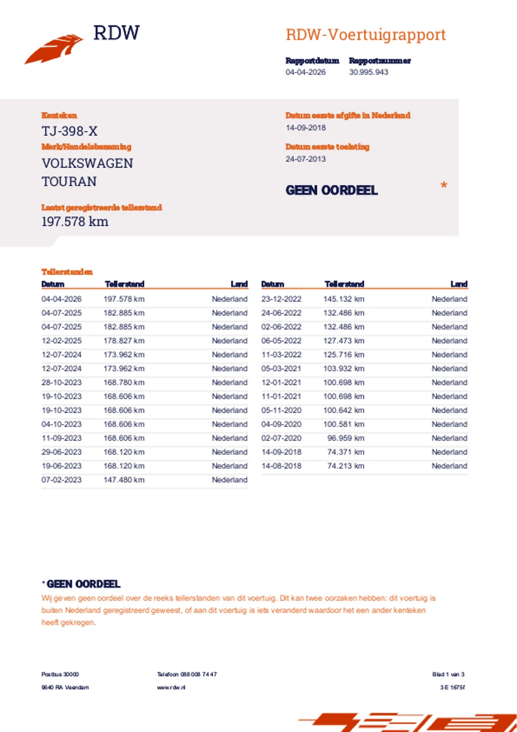 Hoofdafbeelding Volkswagen Touran