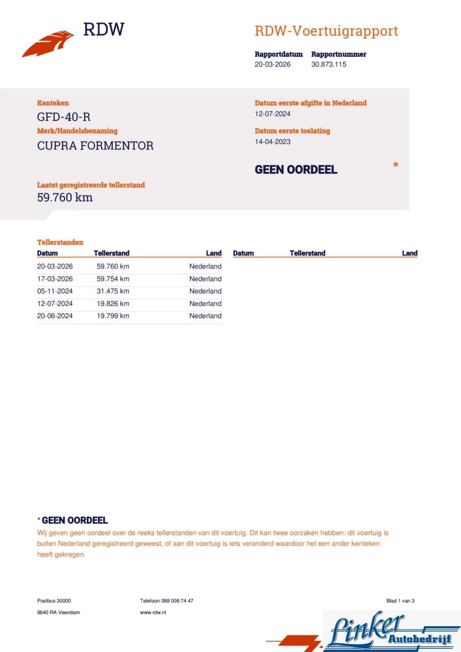 Hoofdafbeelding CUPRA Formentor