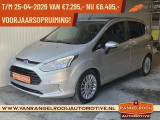 Ford B-Max 1.0 EcoBoost Titanium, pano, 2x schuifd., voorruitverw., clima, cruise, 16" lmv